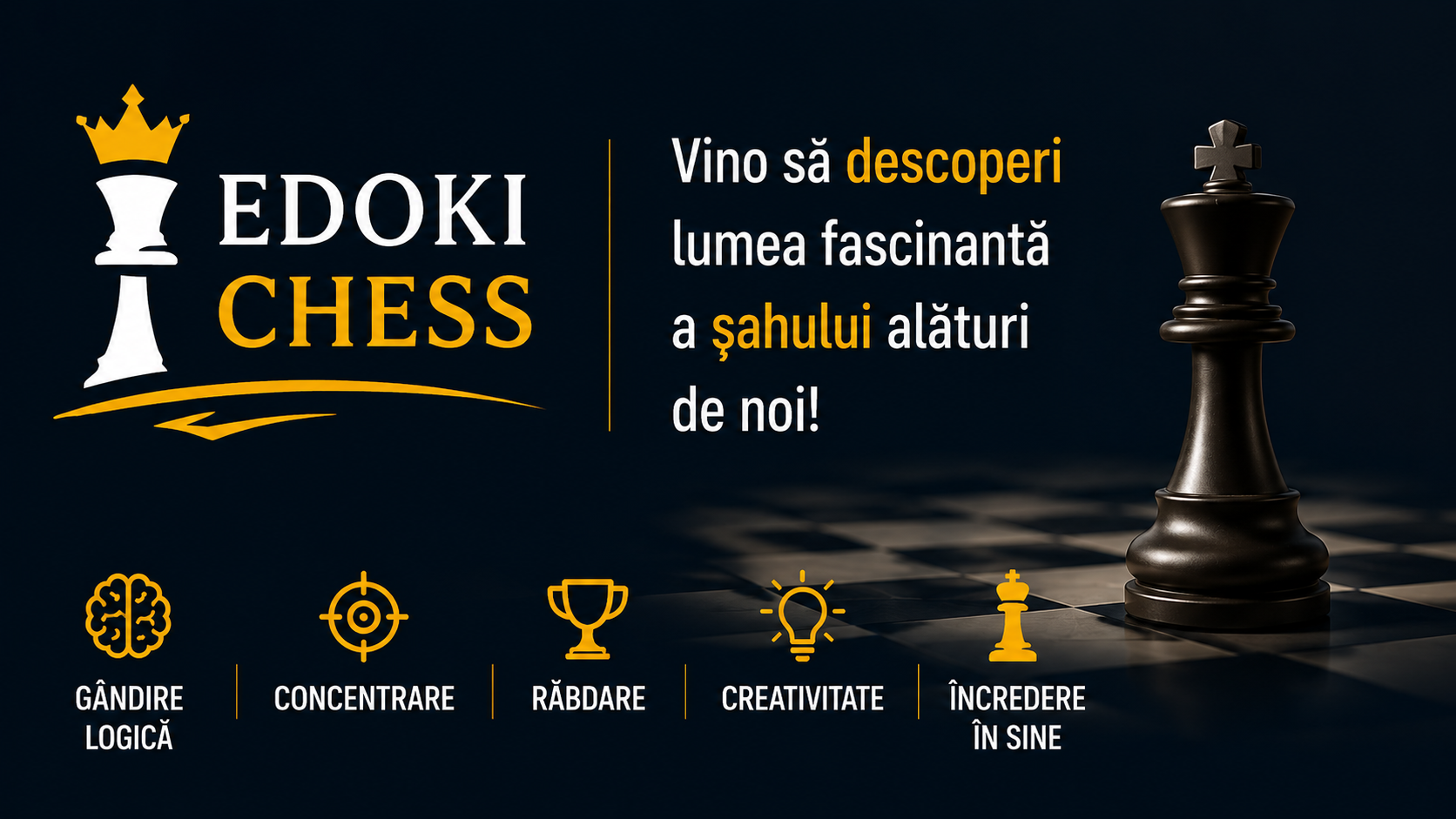 Edoki Chess - beneficiile șahului pentru copii